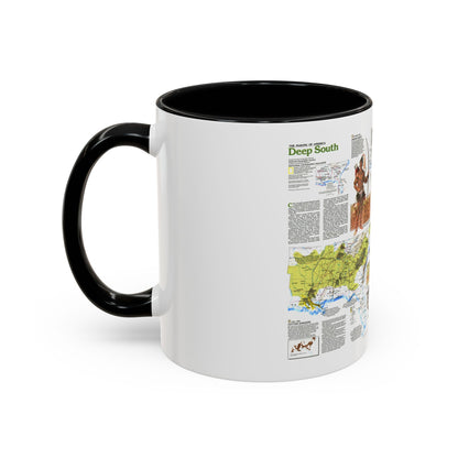 USA - Deep South 2 (1983) (Map) Accent Coffee Mug