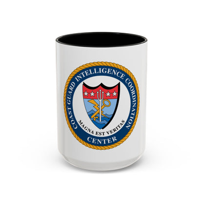 USCG Intelligence Coordination Ctr (U.S. Coast Guard) Accent Coffee Mug