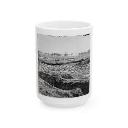 Petersburg, Va. View From Breastworks Of Fort Sedgwick (U.S. Civil War) White Coffee Mug