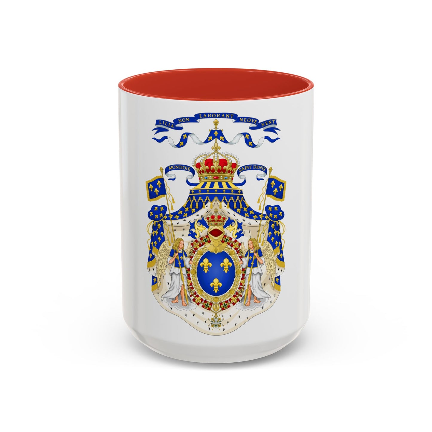 Grand Royal Coat of Arms of France - Accent Coffee Mug