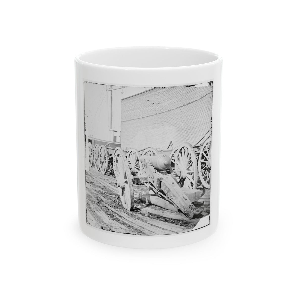 Unknown Location. Parrott Gun (U.S. Civil War) White Coffee Mug