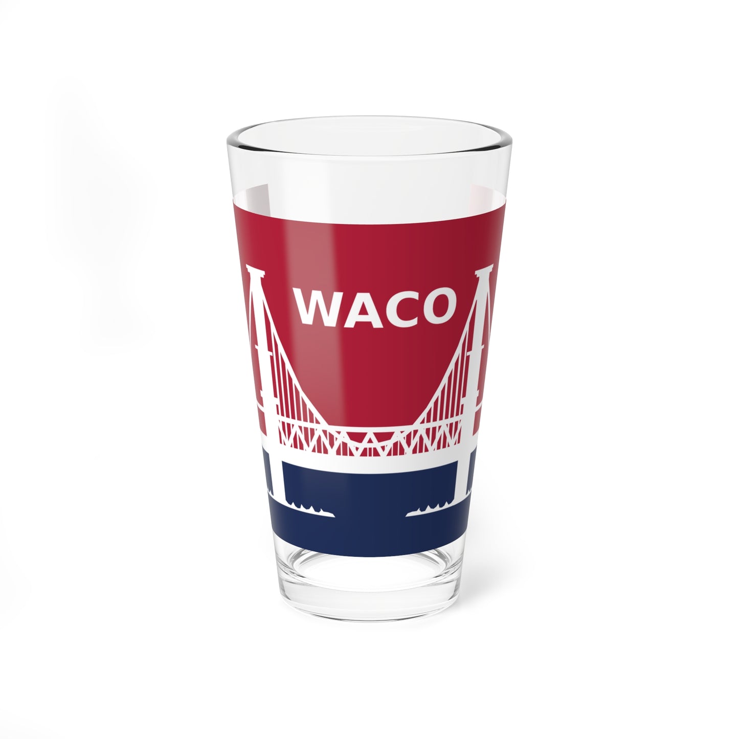 Flag of Waco Texas 1985-2024 (United States) Pint Glass 16oz