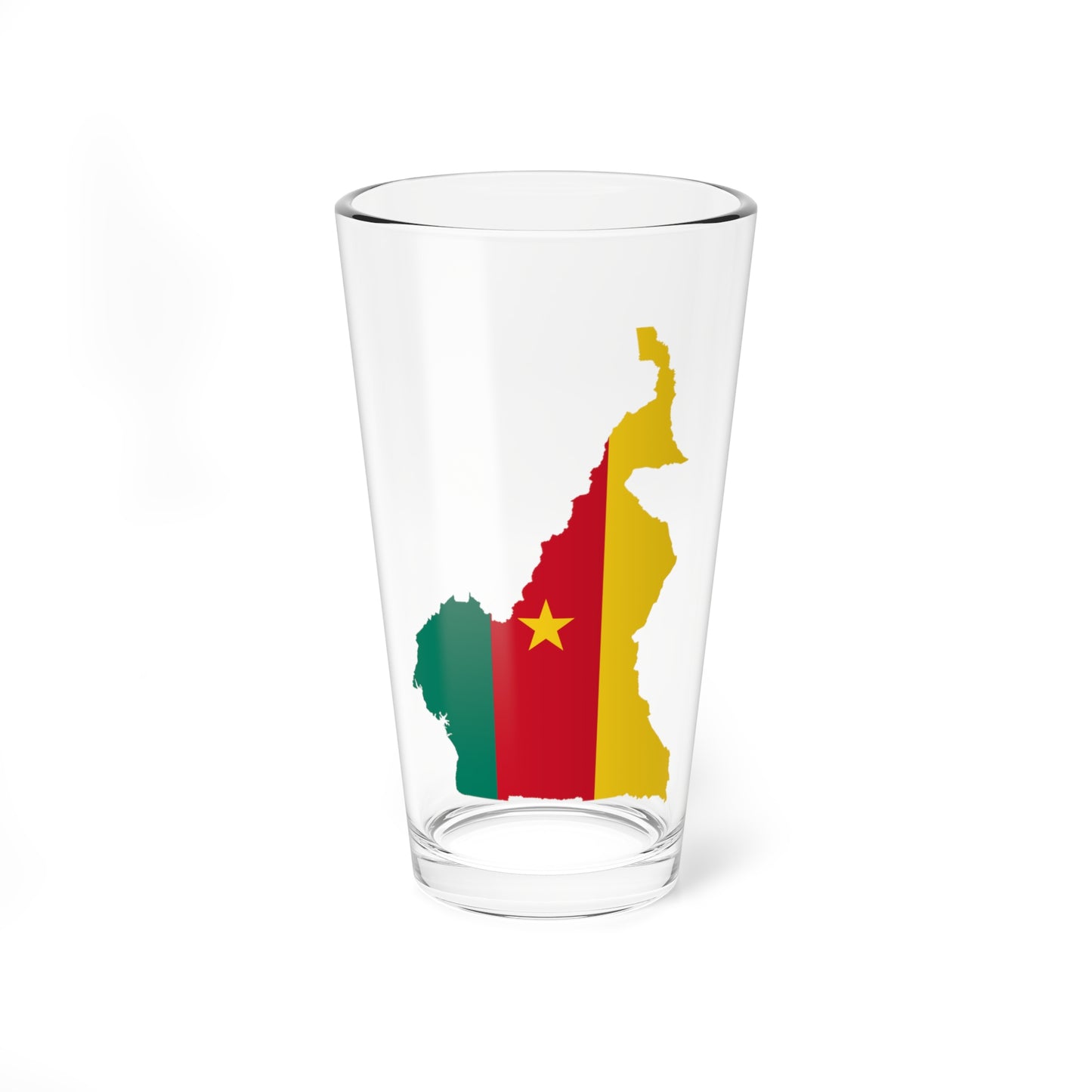 Flag map of Cameroon (Cameroon) Pint Glass 16oz