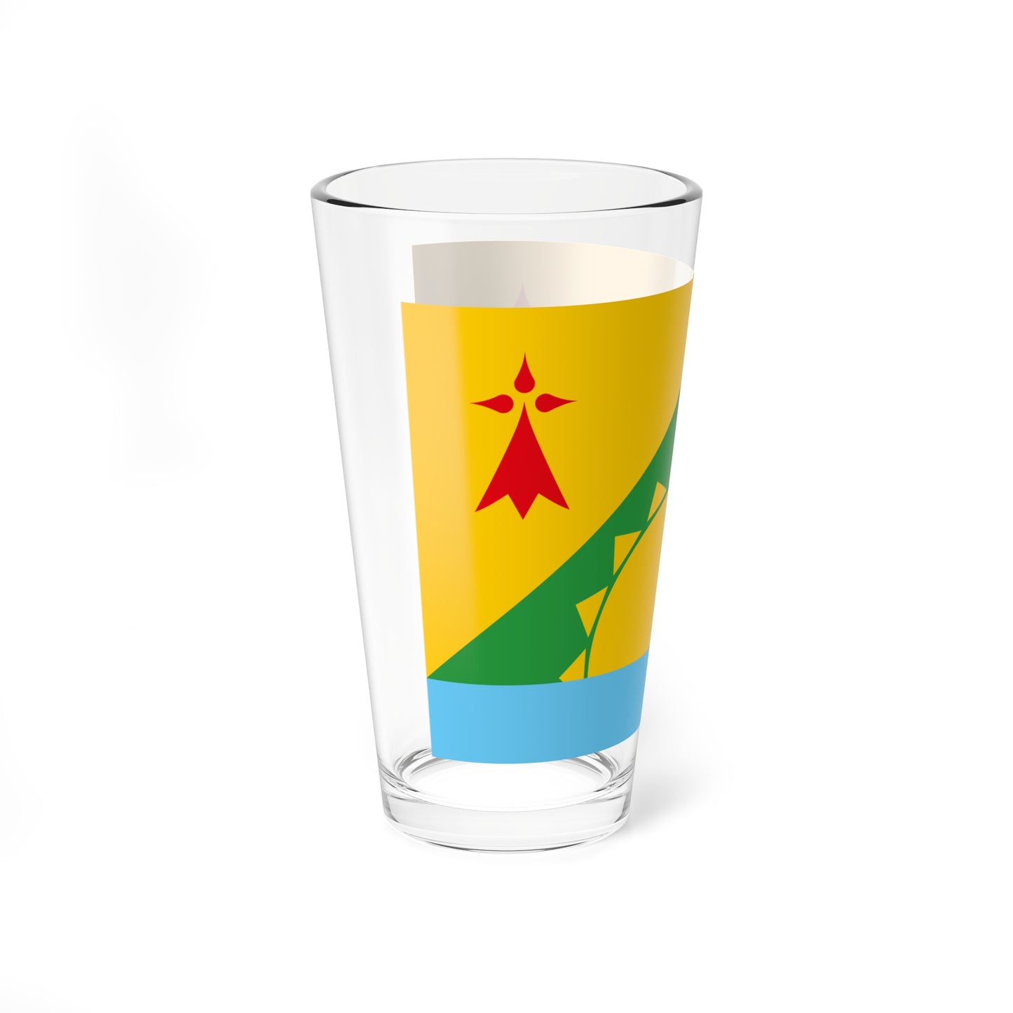 Bidar District Flag (France) Pint Glass 16oz