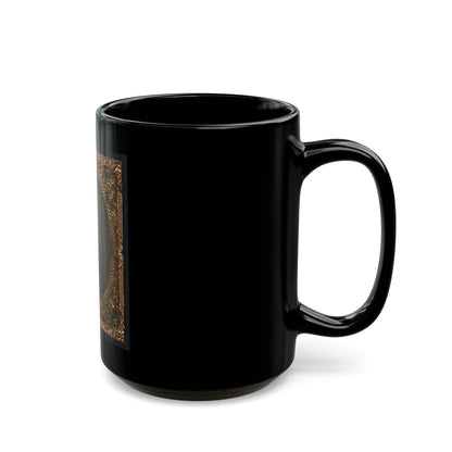 Unidentified Soldier In Uniform And Kepi With Cap Box (U.S. Civil War) Black Coffee Mug
