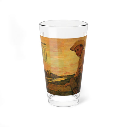 LBJ-American Sportsman, Argosy magazine, October 1964 - Pint Glass 16oz