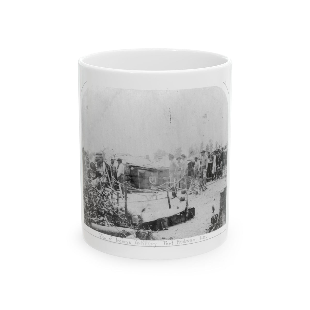 View Of Indiana Artillery, Port Hudson, La (U.S. Civil War) White Coffee Mug