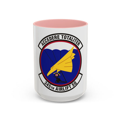345th Airlift Squadron (U.S. Air Force) Accent Coffee Mug