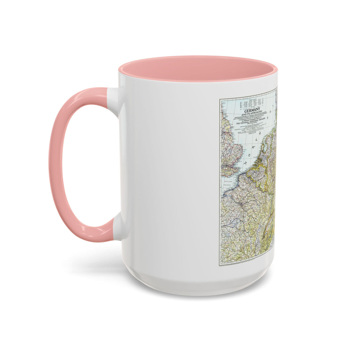 Germany and its Approaches (1944) (Map) Accent Coffee Mug