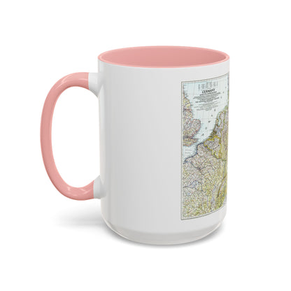 Germany and its Approaches (1944) (Map) Accent Coffee Mug