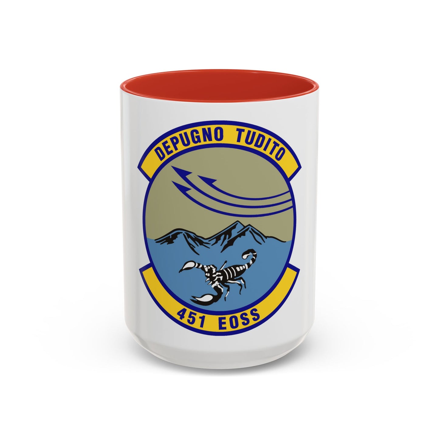 451st Expeditionary Operations Support Squadron (U.S. Air Force) Accent Coffee Mug