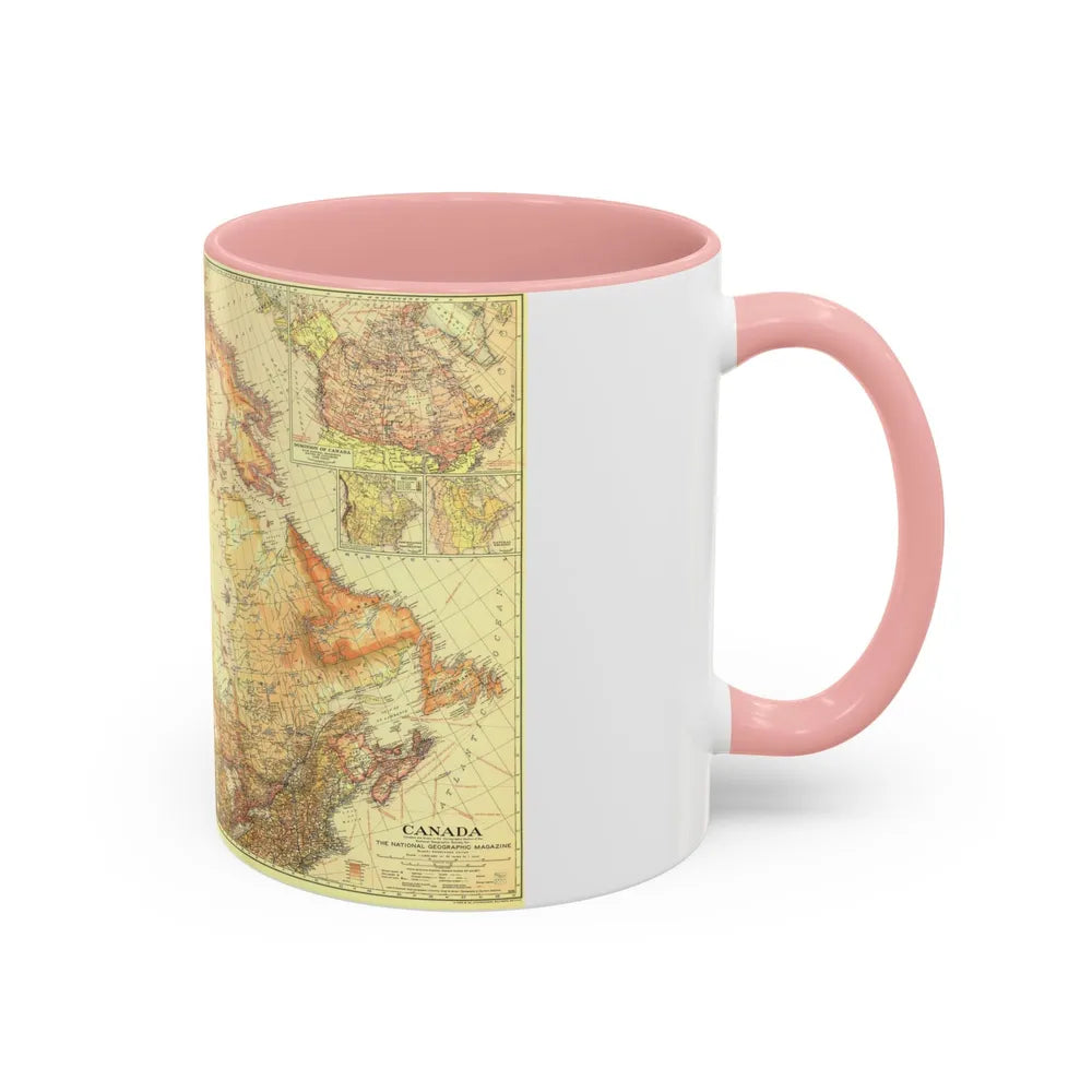 Canada (1936) (Map) Accent Coffee Mug-Go Mug Yourself