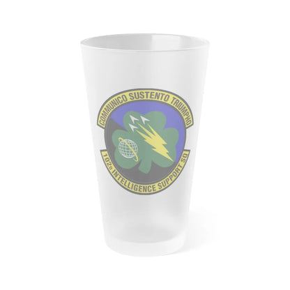 102d Intelligence Support Squadron (U.S. Air Force) Frosted Pint Glass 16oz-16oz-Frosted-Go Mug Yourself