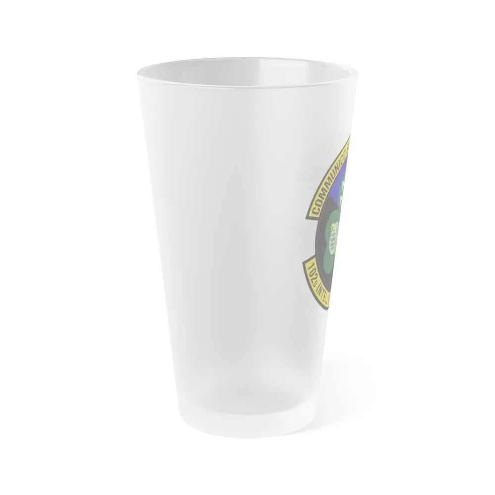 102d Intelligence Support Squadron (U.S. Air Force) Frosted Pint Glass 16oz-Go Mug Yourself