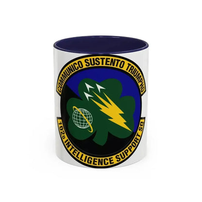 102d Intelligence Support Squadron (U.S. Air Force) Accent Coffee Mug 11oz Navy - Go Mug Yourself