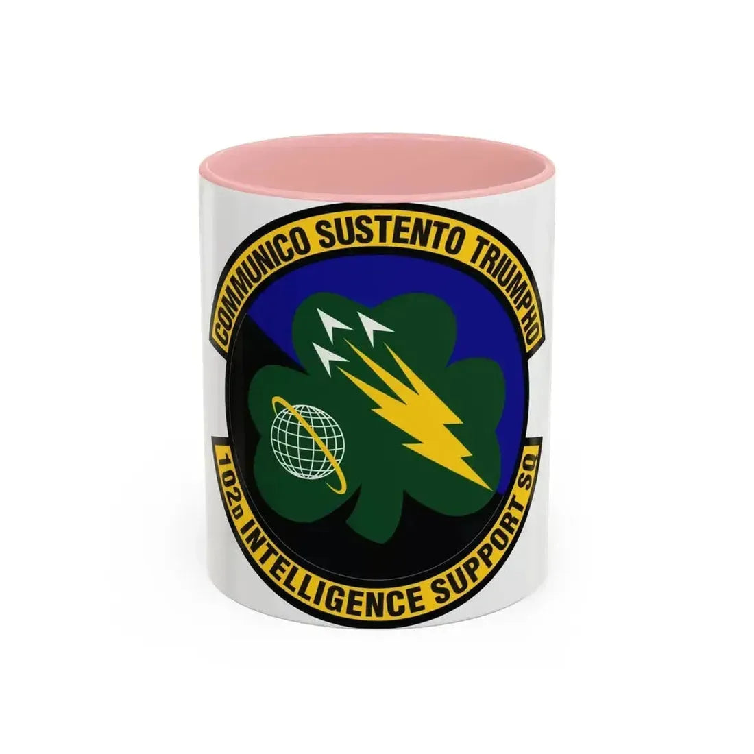 102d Intelligence Support Squadron (U.S. Air Force) Accent Coffee Mug 11oz Pink - Go Mug Yourself