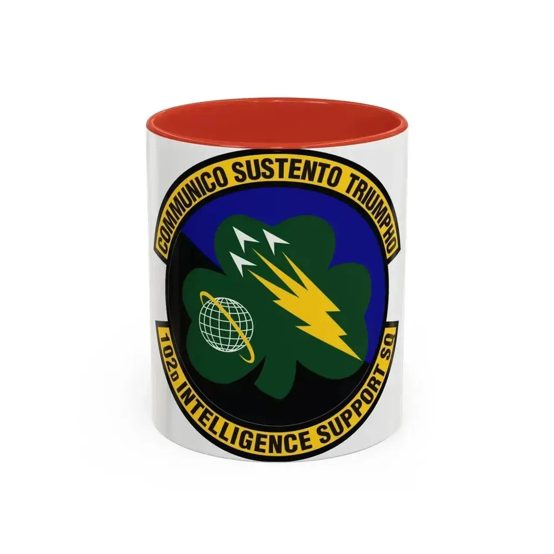 102d Intelligence Support Squadron (U.S. Air Force) Accent Coffee Mug 11oz Red - Go Mug Yourself