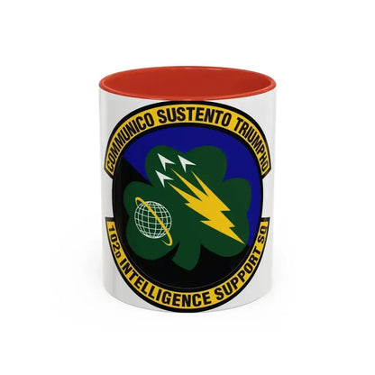 102d Intelligence Support Squadron (U.S. Air Force) Accent Coffee Mug 11oz Red - Go Mug Yourself