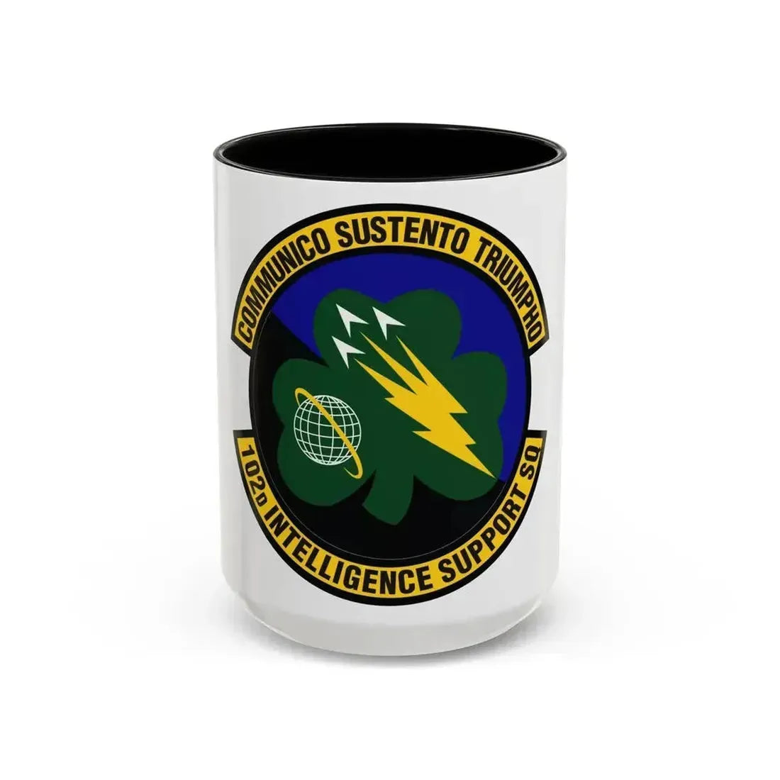 102d Intelligence Support Squadron (U.S. Air Force) Accent Coffee Mug 15oz Black - Go Mug Yourself
