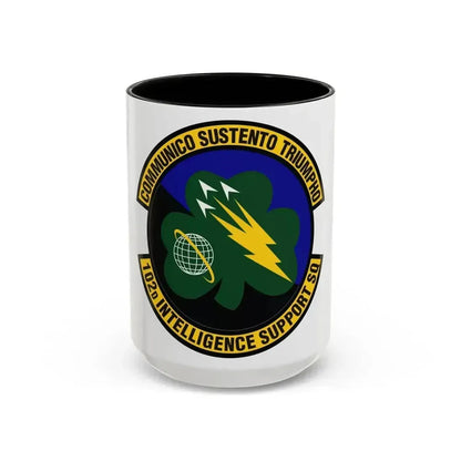 102d Intelligence Support Squadron (U.S. Air Force) Accent Coffee Mug 15oz Black - Go Mug Yourself