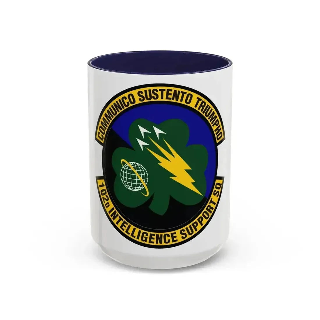 102d Intelligence Support Squadron (U.S. Air Force) Accent Coffee Mug 15oz Navy - Go Mug Yourself