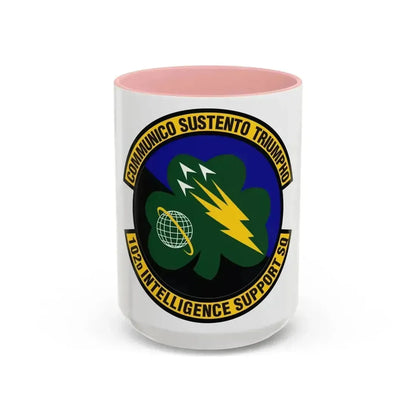 102d Intelligence Support Squadron (U.S. Air Force) Accent Coffee Mug 15oz Pink - Go Mug Yourself