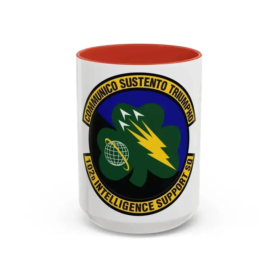102d Intelligence Support Squadron (U.S. Air Force) Accent Coffee Mug 15oz Red - Go Mug Yourself