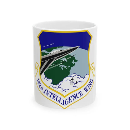 102d Intelligence Wing (U.S. Air Force) White Coffee Mug-11oz-Go Mug Yourself