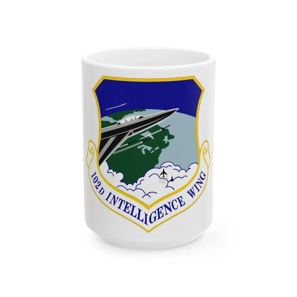 102d Intelligence Wing (U.S. Air Force) White Coffee Mug-15oz-Go Mug Yourself