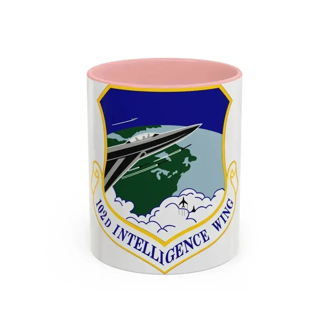 102d Intelligence Wing (U.S. Air Force) Accent Coffee Mug 11oz Pink - Go Mug Yourself