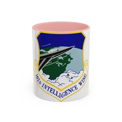 102d Intelligence Wing (U.S. Air Force) Accent Coffee Mug 11oz Pink - Go Mug Yourself