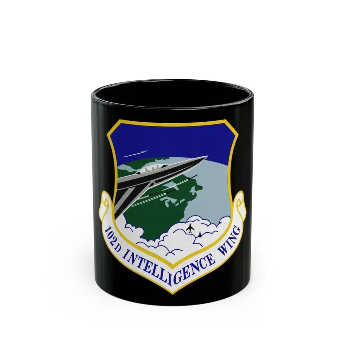 102d Intelligence Wing (U.S. Air Force) Black Coffee Mug 11oz - Go Mug Yourself