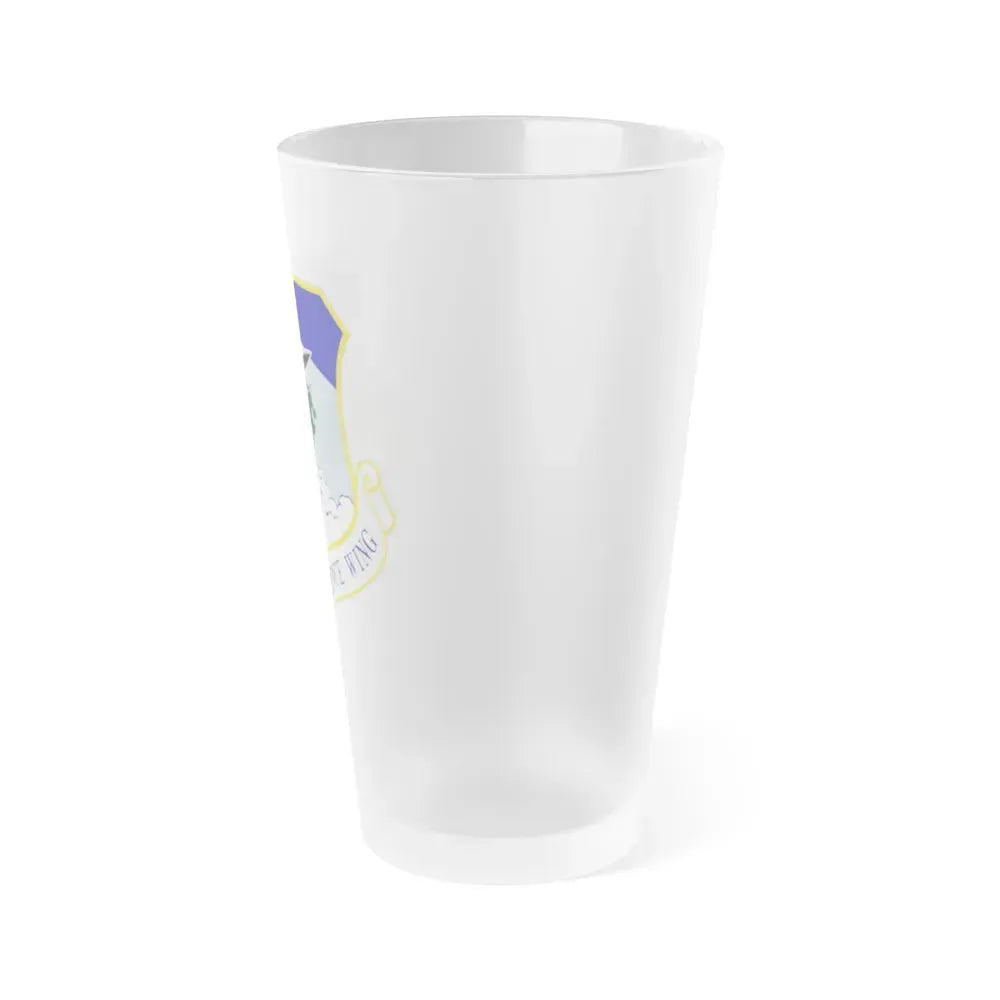 102d Intelligence Wing (U.S. Air Force) Frosted Pint Glass 16oz - Go Mug Yourself