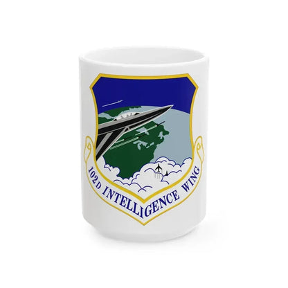 102d Intelligence Wing (U.S. Air Force) White Coffee Mug 15oz - Go Mug Yourself