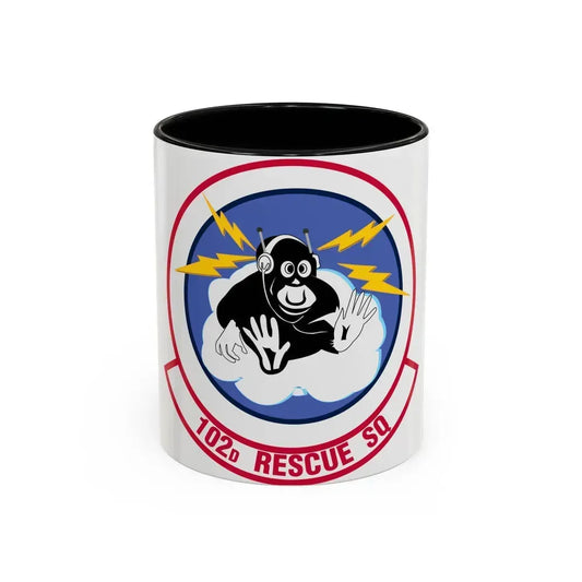 102d Rescue Squadron (U.S. Air Force) Accent Coffee Mug 11oz Black - Go Mug Yourself