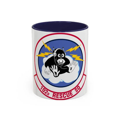 102d Rescue Squadron (U.S. Air Force) Accent Coffee Mug 11oz Navy - Go Mug Yourself