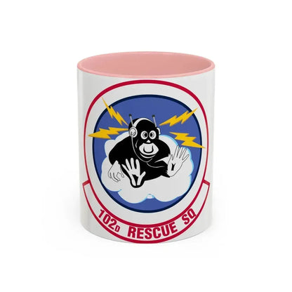 102d Rescue Squadron (U.S. Air Force) Accent Coffee Mug 11oz Pink - Go Mug Yourself