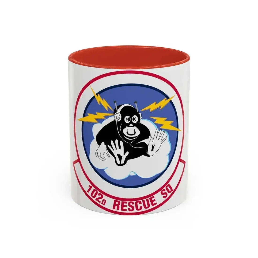 102d Rescue Squadron (U.S. Air Force) Accent Coffee Mug 11oz Red - Go Mug Yourself