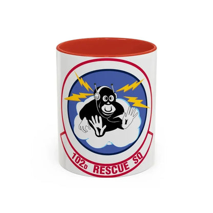 102d Rescue Squadron (U.S. Air Force) Accent Coffee Mug 11oz Red - Go Mug Yourself