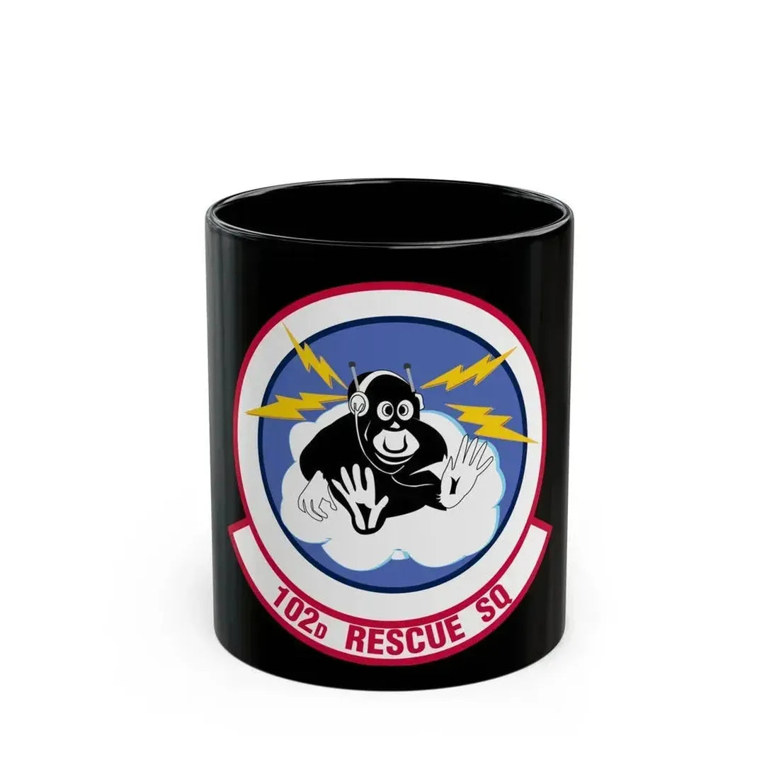 102d Rescue Squadron (U.S. Air Force) Black Coffee Mug 11oz - Go Mug Yourself
