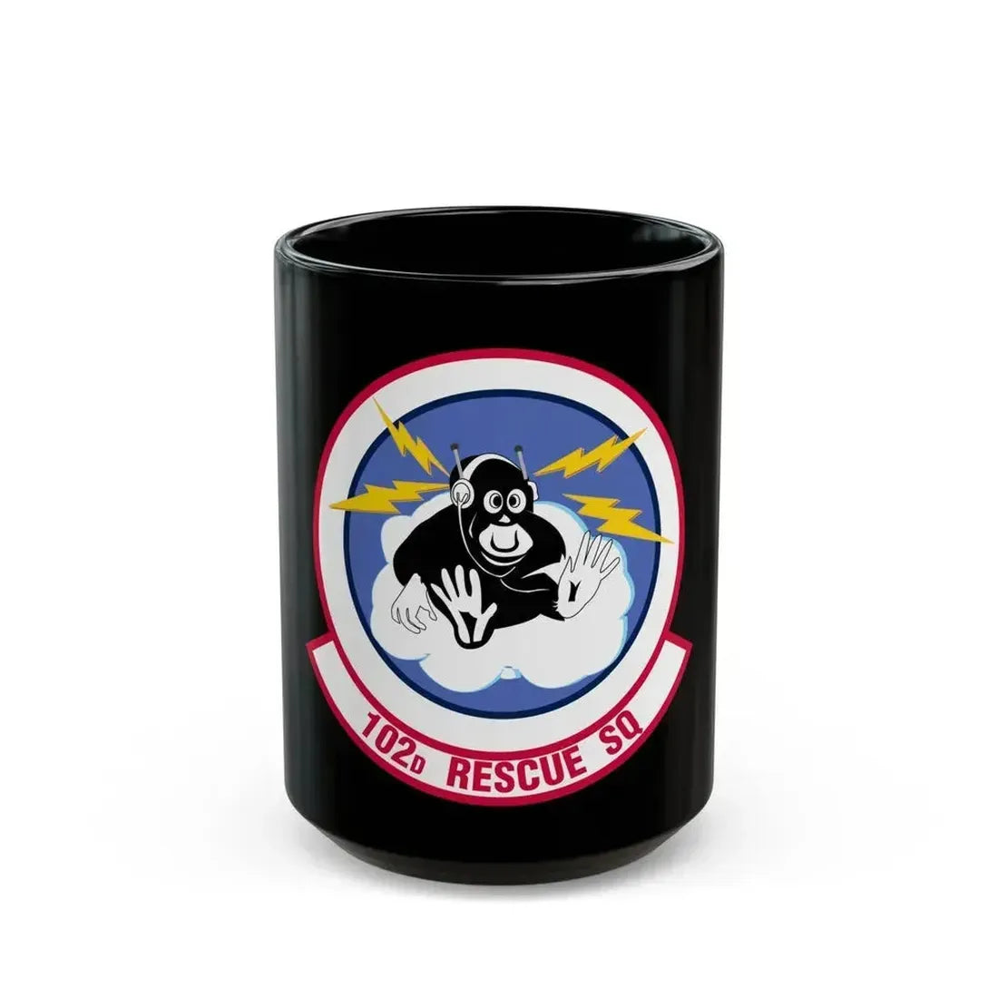 102d Rescue Squadron (U.S. Air Force) Black Coffee Mug 15oz - Go Mug Yourself