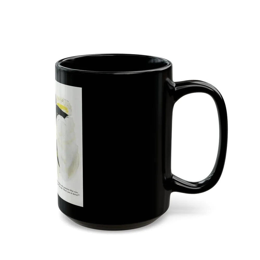 Dottie Looked At Marv, 1948 - Black Coffee Mug-Go Mug Yourself