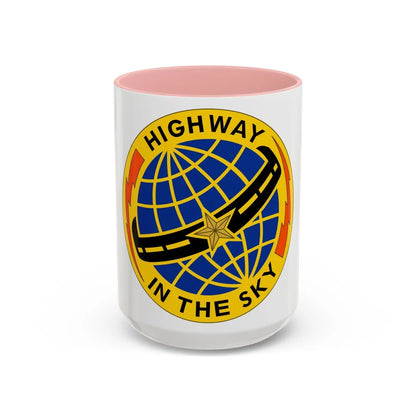 103 Aviation Regiment (U.S. Army) Accent Coffee Mug-15oz-Pink-Go Mug Yourself