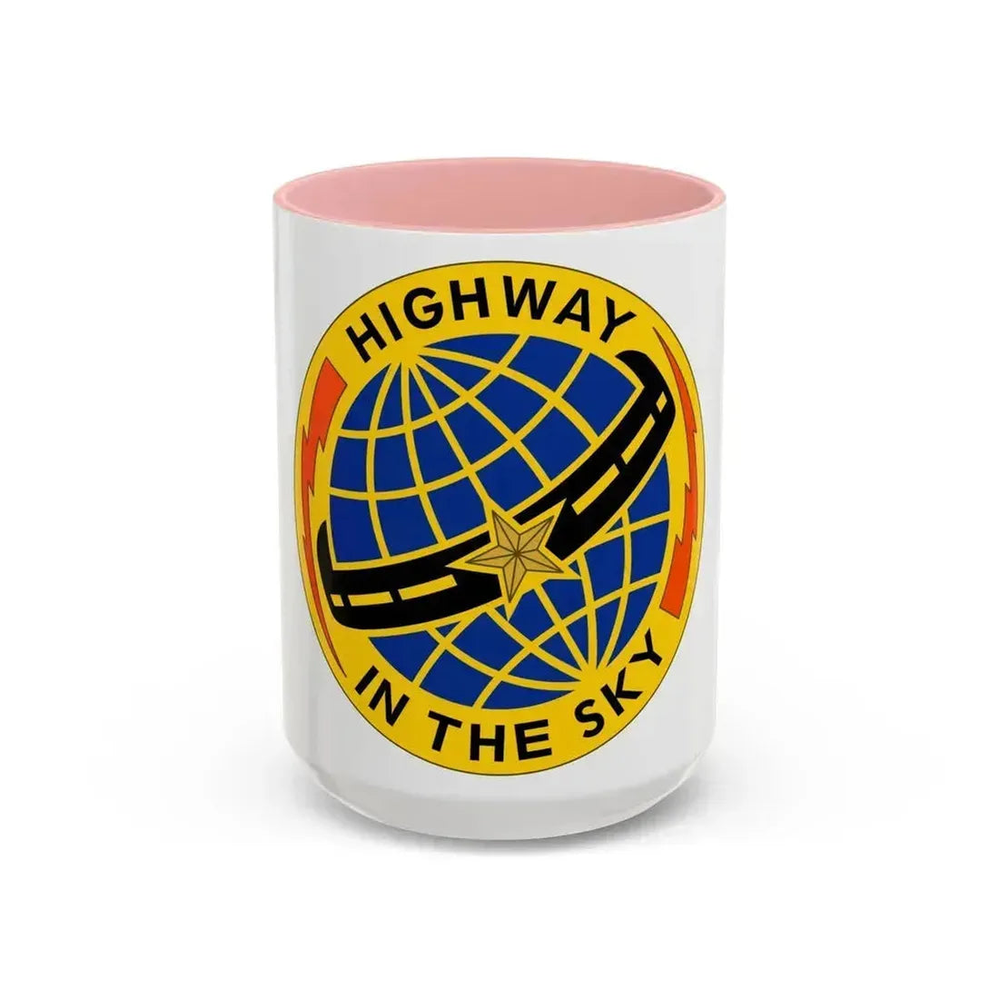 103 Aviation Regiment (U.S. Army) Accent Coffee Mug 15oz Pink - Go Mug Yourself