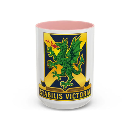 103 Chemical Battalion (U.S. Army) Accent Coffee Mug-15oz-Pink-Go Mug Yourself