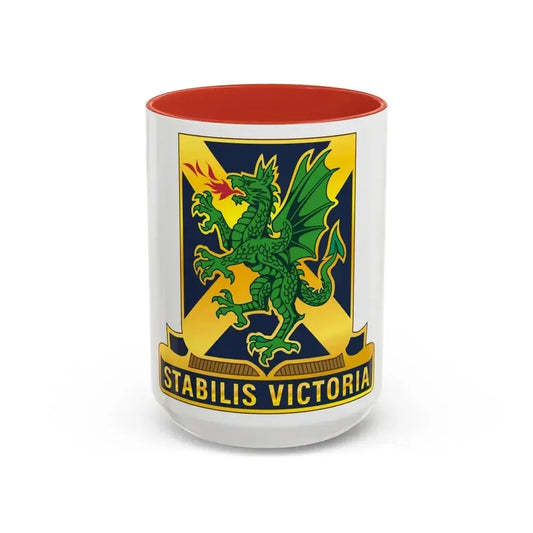 103 Chemical Battalion (U.S. Army) Accent Coffee Mug 11oz Red - Go Mug Yourself