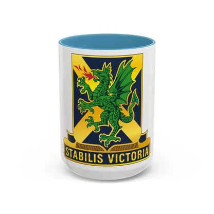 103 Chemical Battalion (U.S. Army) Accent Coffee Mug 15oz Light Blue - Go Mug Yourself