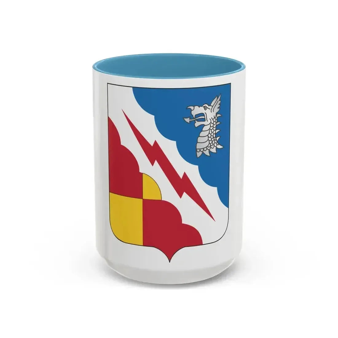 103 Military Intelligence Battalion 2 (U.S. Army) Accent Coffee Mug 15oz Light Blue - Go Mug Yourself