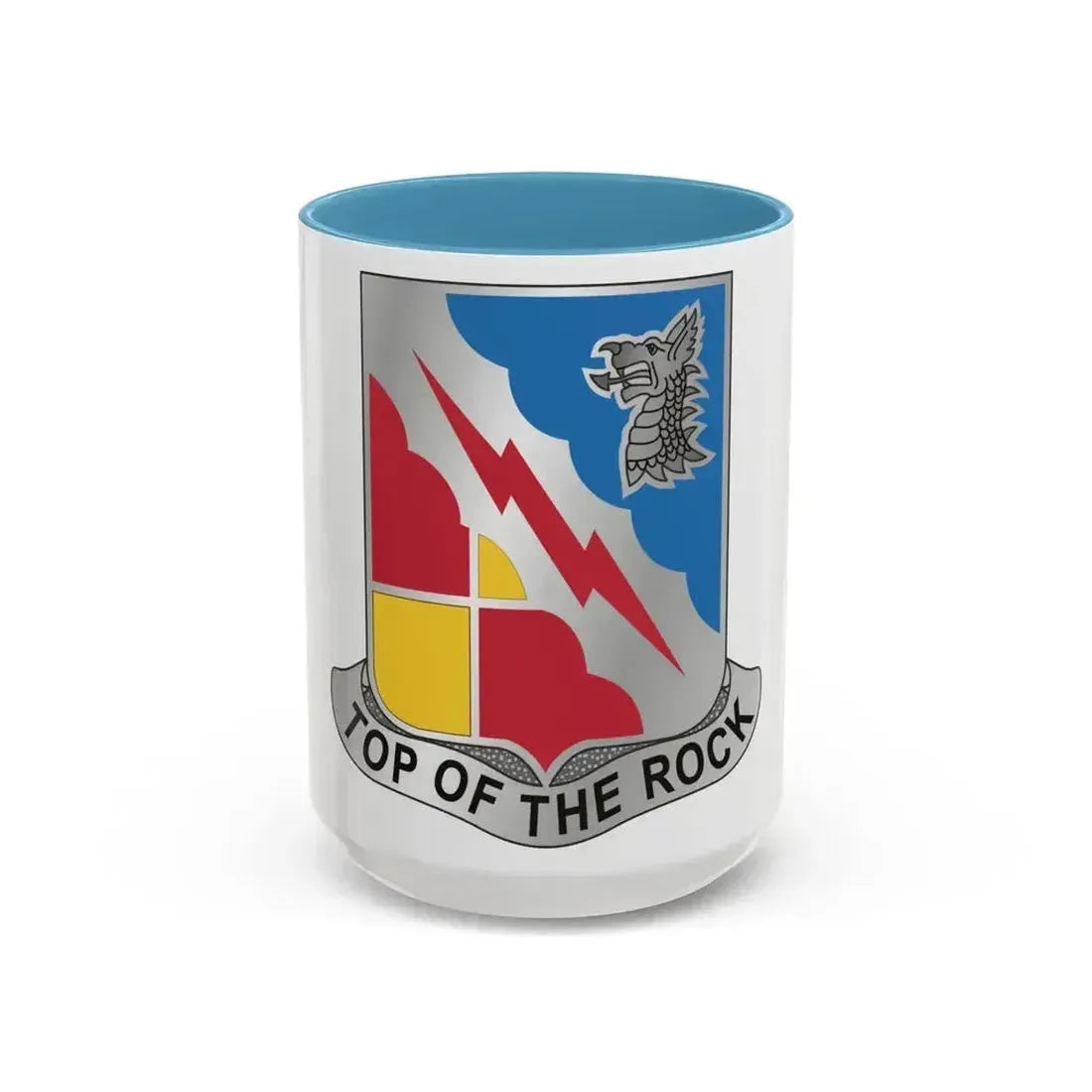 103 Military Intelligence Battalion (U.S. Army) Accent Coffee Mug 15oz Light Blue - Go Mug Yourself