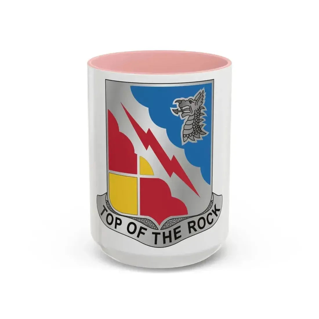 103 Military Intelligence Battalion (U.S. Army) Accent Coffee Mug 15oz Pink - Go Mug Yourself